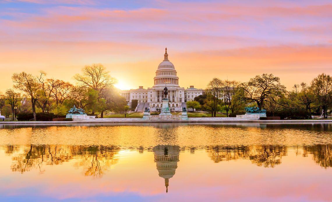 Golden Tape Movers – Washington DC Moving Services Capitol Building at sunrise – Golden Tape Movers in Washington DC